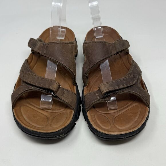 Keen Sarasota Sandals Womens 9 Brown Leather Hiking Trail Open Toe Slides - Picture 5 of 15